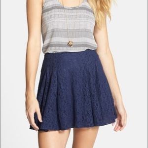 🛍Navy Blue Lace Skirt